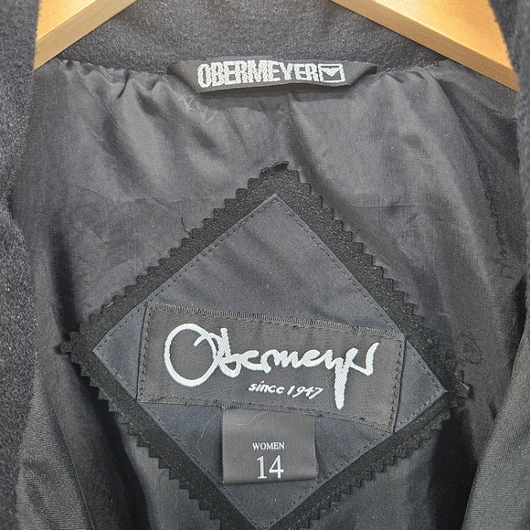 OBERMEYER Alpine Austin Womens Black Hooded Full Zip Jacket Coat Size 14 - Picture 3 of 16
